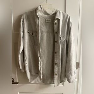 American Eagle Long-Sleeve Button-up Top